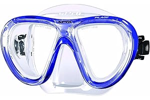 Seac Plage SLT, masque de snorkeling en polymère hypoallergénique :