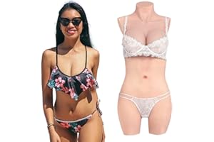 ‎CYOMI CYOMI Silikon Brüste Brustformen Realistisch Brustplatten Mit Katheter silikon Bodysuit für Crossdresser Transgender Cosplay（C Cup）