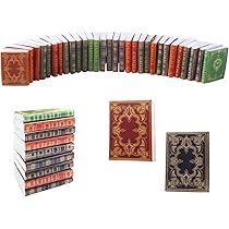BCHKO Lot De 18 Livres Miniatures Pour Maison De Poupée