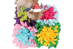 Petphabet Mata węchowa dla szczeniaków, łamigłówka dla psa na smakołyki, zabawka na nudę, mata do zabawy, średni pies, nosework, mata spowalniająca jedzenie (45 cm x 45 cm), można prać w pralce