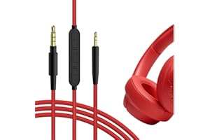 GEEKRIA QuickFit Cavo di Ricambio per JBL E40BT E45BT E50BT E55BT E30 E35 650BTNC 600BTNC cuffie, Audio Cavo,Replacement Stereo Cord (con microfono-1.7m)