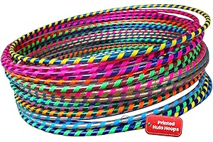 FB FunkyBuys Multicolor Fitness Hula Hoops for Kids & Adults - Glittering Hula Ring Hoops - Exercise Hoop for party Games, Gymnastics - Hula Hoops for Weight lose
