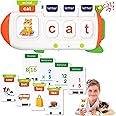 Talking Phonics Flash Cards Toys - CVC Word Spelling and Maths Games, Master Numbers, Letter Sounds, and Reading Skills - Ideal Home Learning Supplies for Preschool Kids Ages 3-8