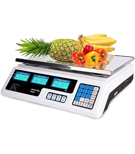 Bilancia Digitale Commerciale Vokot B40 - 40KG Max, Batteria Ricaricabile, Memoria 5 Prodotti