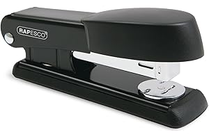 Rapesco R53500B2 Bowfin Grapadora Metálica, 25 Hojas de Capacidad, Usa Grapas 26 y 24/6 mm, Negro