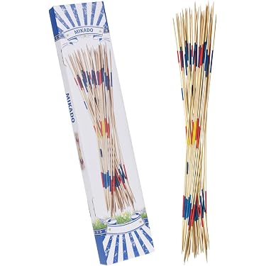 Jeu Mikado En Bois - 41 Baguettes 18cm Avec Carquois Rangement