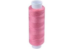 Hilo de Coser Resistente de Poliéster, Bobinas de Muchos Colores, Para Costura a Mano o a Máquinas, Bobinas de 200 m, Fabricado en Europa por Pasmanta desde 1953 (5877 - Rosa oscuro)