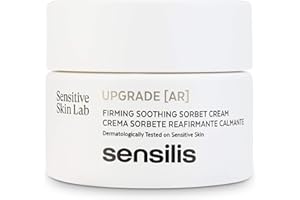 Sensilis Upgrade AR - Crema Sorbete Reafirmante, Calmante y Antirojeces para Piel Sensible, -43% Arrugas, Efecto Cooling, Con Polisacáridos de Avena - 50 Ml
