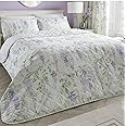 Dreams & Drapes Wisteria Quilted Bedspread Lilac Double/Kingsize
