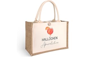 GADITIEK Aperol Geschenk Tasche, Aperol Jutetasche Für Frau, Strandtasche xxl Aperol Spritz Accessoires Damen, Geschenkset Für Frauen, Kollegin
