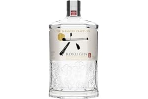 ‎ROKU ROKU GIN | 6 japanische Botanicals | Meisterhaft destilliert in Japan | für einen perfekt ausbalancierten Geschmack, 43% Vol | 700ml Einzelflasche