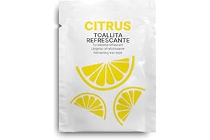 HOSTELPAK 1.000 Unidades | Toallitas Refrescantes LEMON Higienizantes para Manos de Limón | Uso Doméstico y Restaurantes