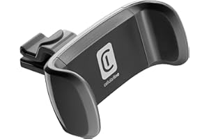 cellularline - Spin Air - Supporto Smartphone da Auto - Compatibile con Bocchette di Aerazione Standard - Rotazione a 360° - Accesso a Tasti, connettori e Display del Telefono - Nero