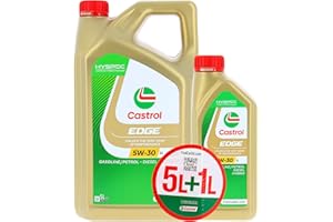 CASTROL EDGE 5W-30 LL, Huile Moteur, 5+1L
