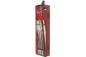 Whitmor presentförpackning, akrylbelagd bomull, röd, 109 cm x 38 cm x 12,7 cm