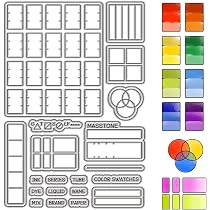 Nuancier Tampons En Silicone Transparent - Pour Scrapbooking Et DIY