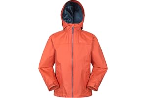 Mountain Warehouse Torrent Kids Waterproof Rain Jacket - Taped Seams Raincoat, Lightweight, Breathable, Girls & Boys - Autumn, Winter, Wet Weather