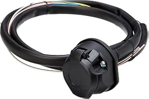 Maypole 8080B2M BK Conector de 13 Polos precableado, Cables con Cubierta, 2 m