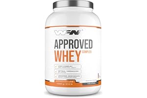 ‎WORLD'S FOOD NUTRITION WFN Approved Whey - Whey Proteinpulver - Neutral & Ohne Süßungsmittel - 1 kg - Mit Whey Isolat & Laktase - Sehr gut lösliches Eiweißpulver - 33 Portionen - Made in Germany - Extern Laborgeprüft