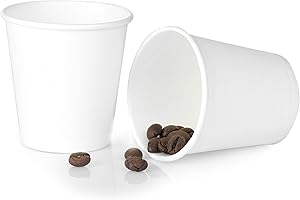 ECO-BRO 100/200/300/500/1000/2000 pcs 80ml espresso gobelets en papier, gobelet à café écologique en papier, jetables gobelets en papier biodégradables (2000)