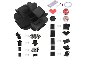 KATOOM Explosionsbox DIY Überraschung Box Kreative Explosions Box Geschenk Scrapbook und Foto Album Geschenkbox Faltendes Fotoalbum für Weihnachten Valentine Jahrestag Geburtstag Hochzeit