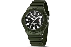 HANPOSH Reloj Hombre Reloj de Cuarzo Analógico 50M Relojes de Pulsera a Prueba de Agua Relojes Geniales con Fecha Reloj de Diseñador de Moda de Negocios Relojes