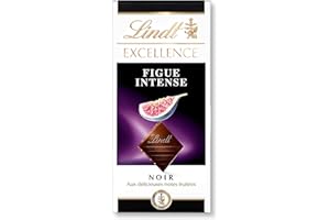 Lindt - Tablette EXCELLENCE Noir Figue Intense - Chocolat Noir, 100g