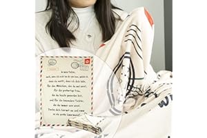 EUNEWR Briefdecke Kuscheldecke 150*200cm Kinder Flanell Briefe Couchdecke,Ermutigen und Lieben Superweiche Personalisierte Decke,Wohndecke Sofadecke Decke,Weihnachten Brief Gedruckt Decken Geschenke