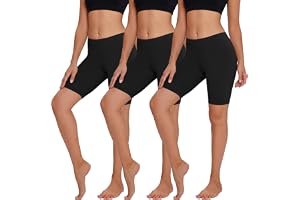 Lakpoau Cykelbyxor, dam, korta boxershorts, kalsonger med ben, bomull, hög midja, shorts, damtrosor, hotpants, damunderbyxor