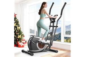 ‎COWMEW Cowmew Crosstrainer für Zuhause, Magnetische Ellipsenmaschine mit Smart Bluetooth APP, 16 Widerstandsstufen, LCD-Monitor, rutschfeste Pedale, Flaschenhalter, Home Fitness Übung Elliptical Stepper
