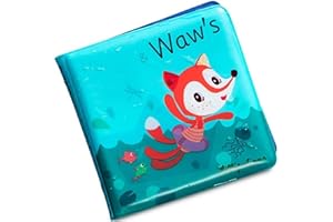 LILLIPUTIENS - Libro da Bagno Magico interattivo - Alice la Volpe e Gli Animali dell’Acqua - Giocattolo educativo e Divertente per Neonati Scoperta e risveglio - 83005