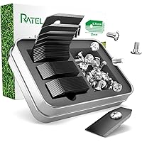 Titan Klingen, RATEL 45 pcs Automower Messer Titan Ersatzklingen aus mit Anti-Rost-Titanbeschichtung und Rostfreie…