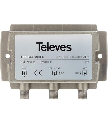 Miscelatore Diplexer SWE 40-01 | Combina Segnale SAT E DTV | Per LNB Quad 4 Uscite | Installazione Antenna - Foto 13