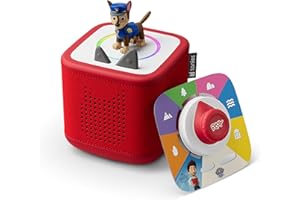 TONIES Sunset Red Toniebox 2 Play Set with PAW Patrol Chase Tonie, Tonieplay Game, Tonieplay Controller