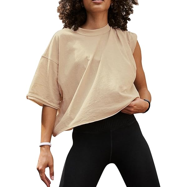 Chemisier Femme Manches 3/4 – Tissu Doux Polyester/Élasthanne, Col Rond, Coupe Décontractée – Tunique Basique Polyvalente