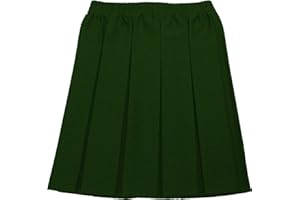 ONLYUNIFORM School Skirt Girls Box Pleat Uniform Sizes Bottle Green 11-12 Years