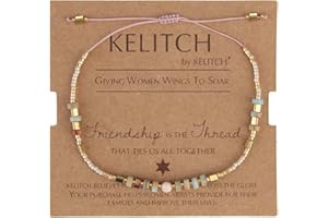 KELITCH Bracelet De Perle Miyuki Bracelets Rang D'amitié Fait A La Main Bracelets Vintage Pour Femmes Bijoux