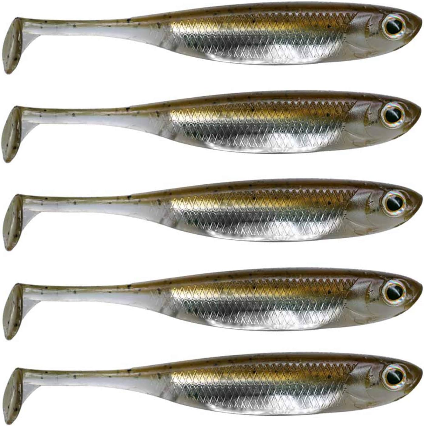 QualyQualy Señuelos de Vinilos de Pesca Spinning Mar Senuelo Black Bass Blandos senuelos de Pesca Cebos Artificiales de Pesca Pare Lucio Trucha 7cm 8cm 10cm 12,5cm