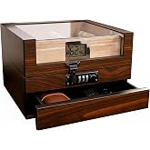 Sedir Ağacı Kahverengi Camlı 45 Puro Kapasiteli Humidor Puro Kutusu rd70khv