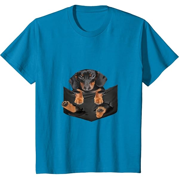 T-shirt Humour Pour Propriétaire De Chien - Motif ECG Avec Teckel Et Texte Drôle - Idéal Cadeau Pour Amoureux Des Chiens - 13