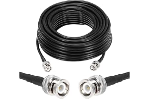 QUARKZMAN 1 st RG58 koaxialkablar 15.2 m/50 fot BNC kontakt till BNC kontakt Koaxialkablar 50 Ohm Låg förlust Kabel För CB Ra