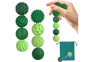Zingbee 8 Stück Magnetische Fidget Toys, Silikon Magnetkugeln Anti-Stress Bälle, Sensorik Spielzeug für Erwachsene und Kinder, Sensorische Magnetische Kugeln Set, Stressabbau und Entspannung（Grün）