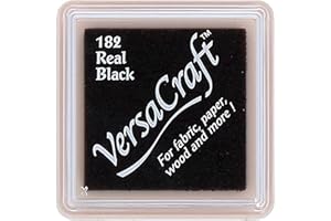 ARTEMIO Tinta VERSACRAFT para textil color negro real 33x33mm. Almohadilla