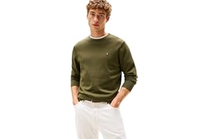 Tommy Hilfiger Uomo Pullover Essential Cotton con Scollo Rotondo