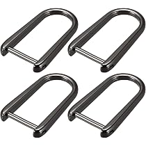 Anneaux En D En Zinc - Lot De 8 - 4 Tailles Dont 1 Pouce/25mm - Avec Vis - Pour Sacs, Ceintures, Sangles - Doré