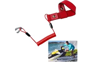 EUACESRY Chiave per Interruttore di Spegnimento Motore Fuoribordo,Cordino di Sicurezza Cavo di Arresto Emergenza per Barca, Compatibile con Ya-maha Jet Ski Wave-Run-ner Wave-Ven-ture