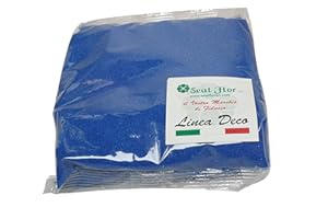 Seat Flor SRL® Sabbia Colorata, Sabbia per Decorazione vasi 0,5 mm Sacchetto da 1kg ca. (25 Colori Disponibili) (Blu Marine)