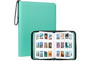RUIBYTREE 540 Pockets Photo Album Book for Fujifilm Instax Mini 12 11 9 8+8 7+ 90 50s 40 25 26 LiPlay EVO Instant Camera, Polaroid Snap/Snap Touch/PIC-300P/Z2300/ SocialMatic Zip Instant Printer (Green)