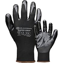 Guanti Da Lavoro Blackrock Pro Grip, Per Impieghi Gravosi, In Lattice Guanti Da Lavoro Lattice Blackrock Pro Grip
