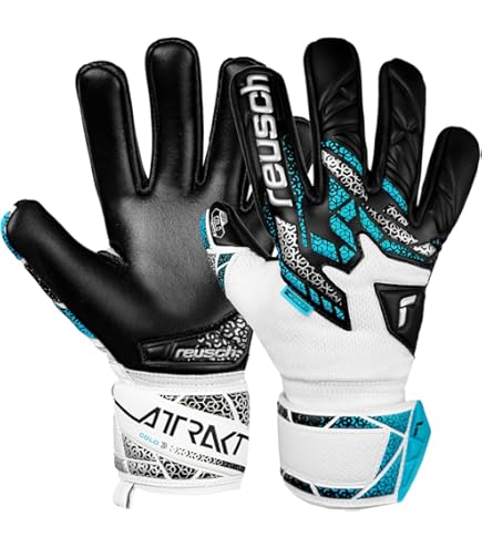 Gants Gardien Reusch Junior Attrakt Freegel Gold Finger Support Noir